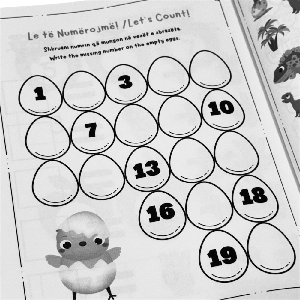 Albanian Numbers & Math Coloring & Activity Book - Picture 12 of 16